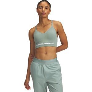 Under Armour Vanish Seamless Low Impact Sports Bra Silica Green Women's Sz M